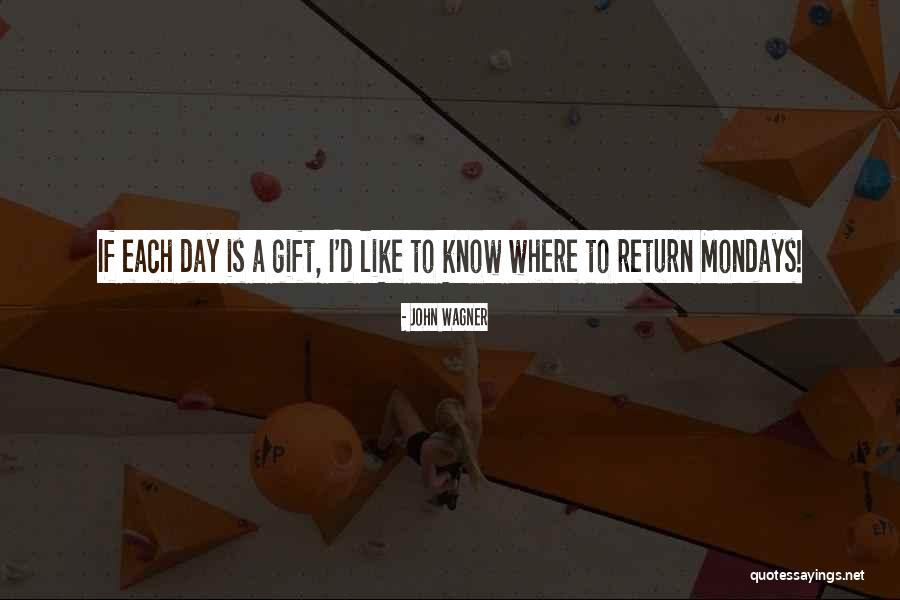 Mondays Quotes By John Wagner