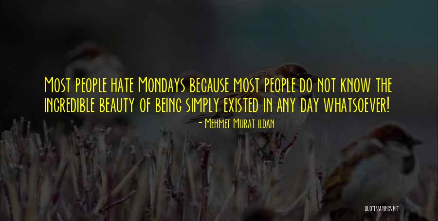 Mondays Quotes By Mehmet Murat Ildan