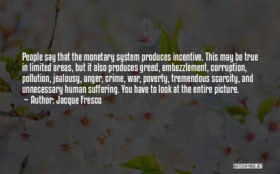 Monetary Quotes By Jacque Fresco