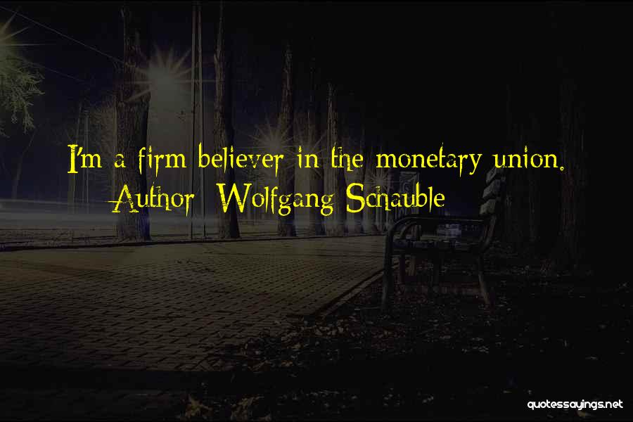 Monetary Quotes By Wolfgang Schauble