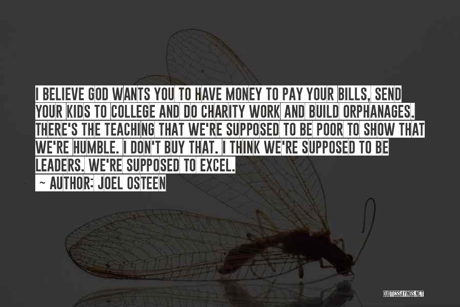 Money And Bills Quotes By Joel Osteen