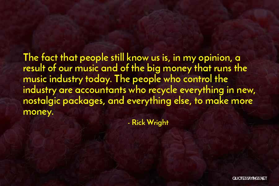 Money And Control Quotes By Rick Wright