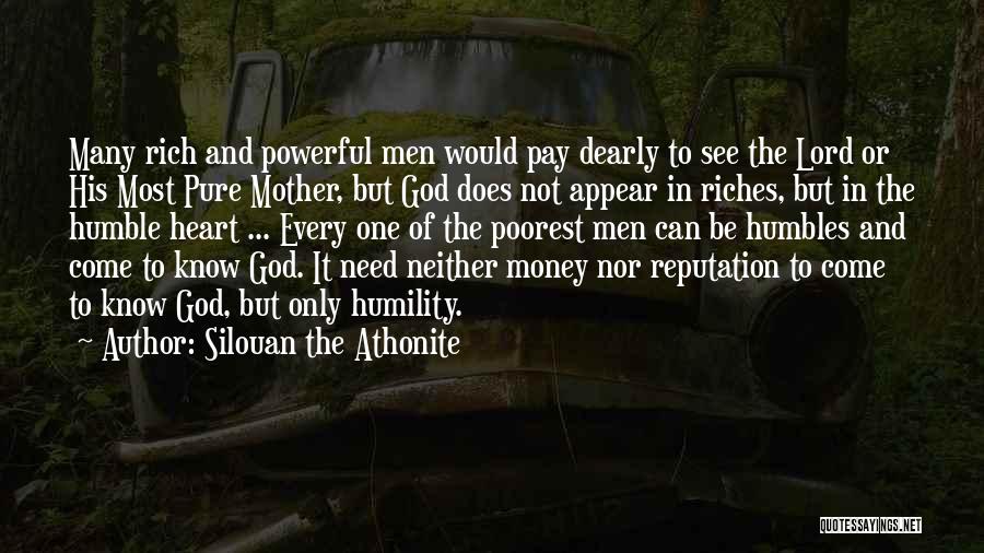 Money And Riches Quotes By Silouan The Athonite