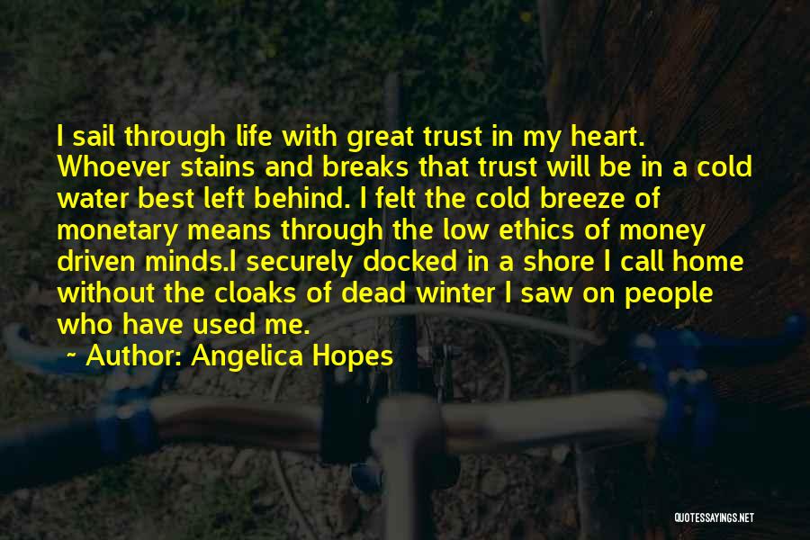 Money And Trust Quotes By Angelica Hopes