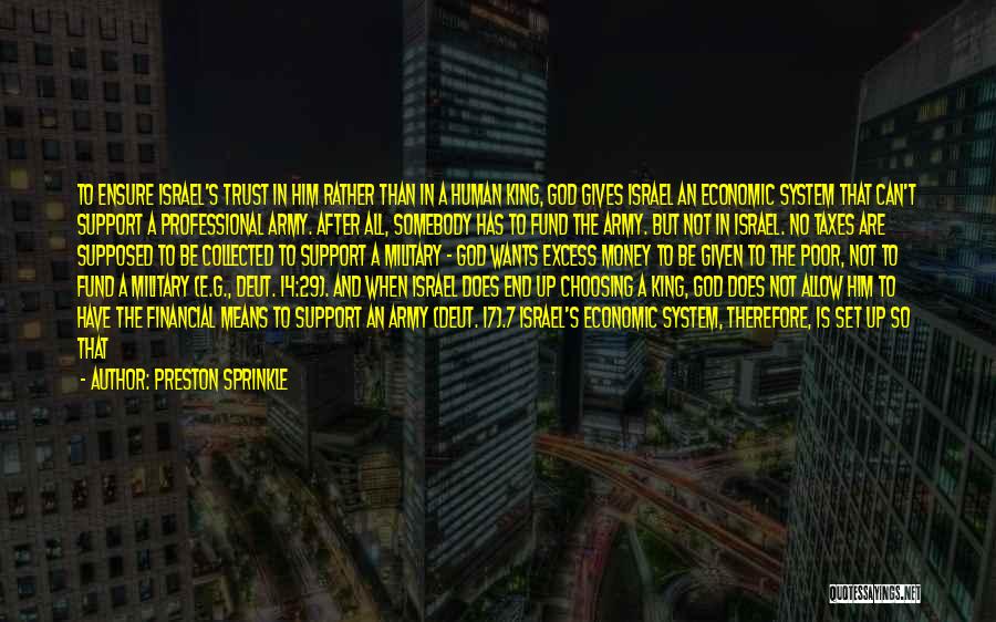 Money And Trust Quotes By Preston Sprinkle