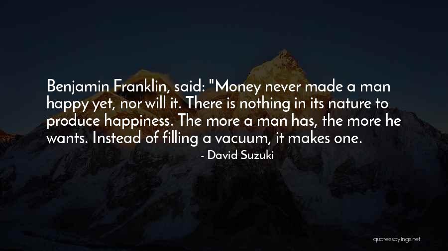 Money Benjamin Franklin Quotes By David Suzuki Money Benjamin Franklin Quotes By David Suzuki
