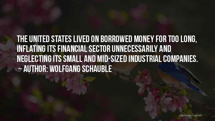 Money Borrowed Quotes By Wolfgang Schauble