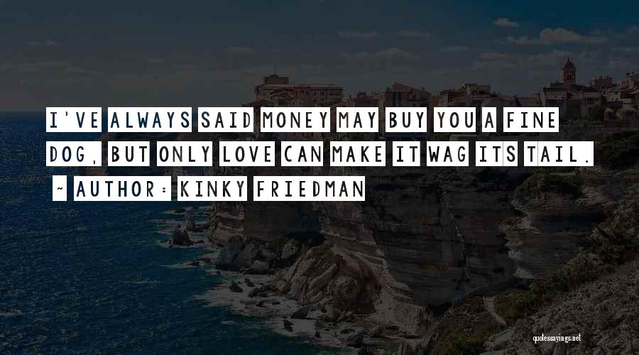 Money Can't Buy Love Quotes By Kinky Friedman