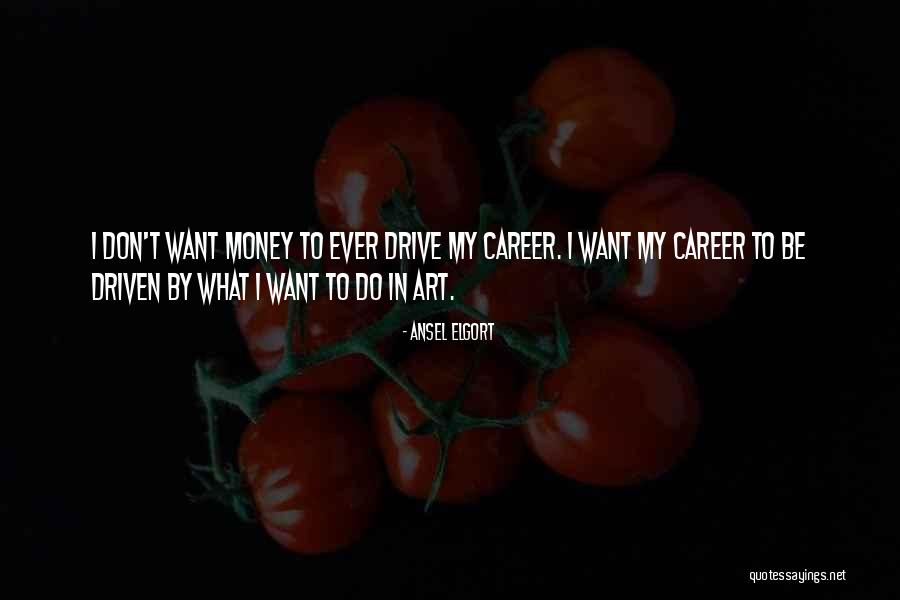 Money Career Quotes By Ansel Elgort