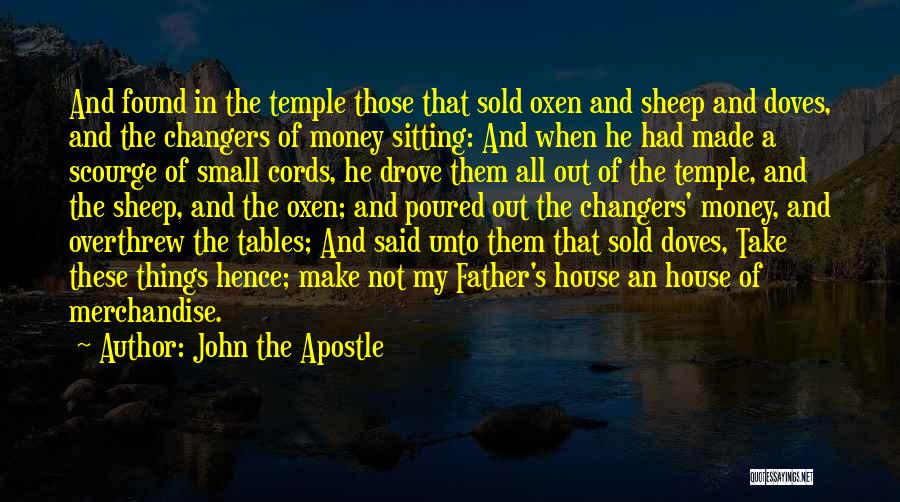 Money Changers Quotes By John The Apostle