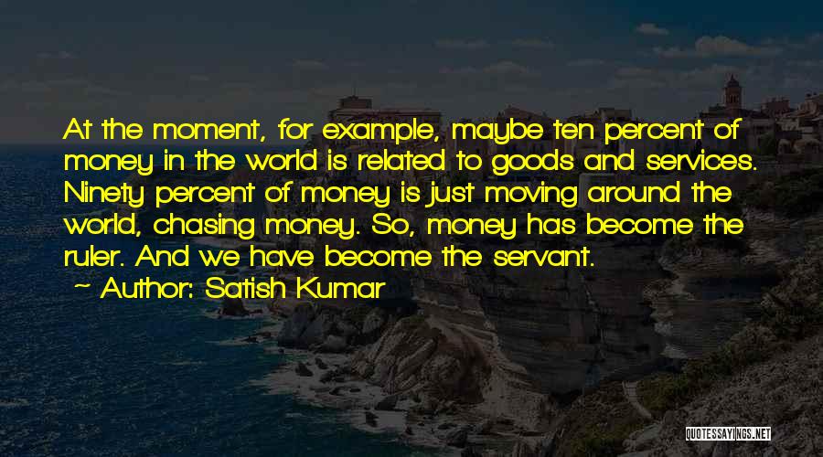 Money Chasing Quotes By Satish Kumar