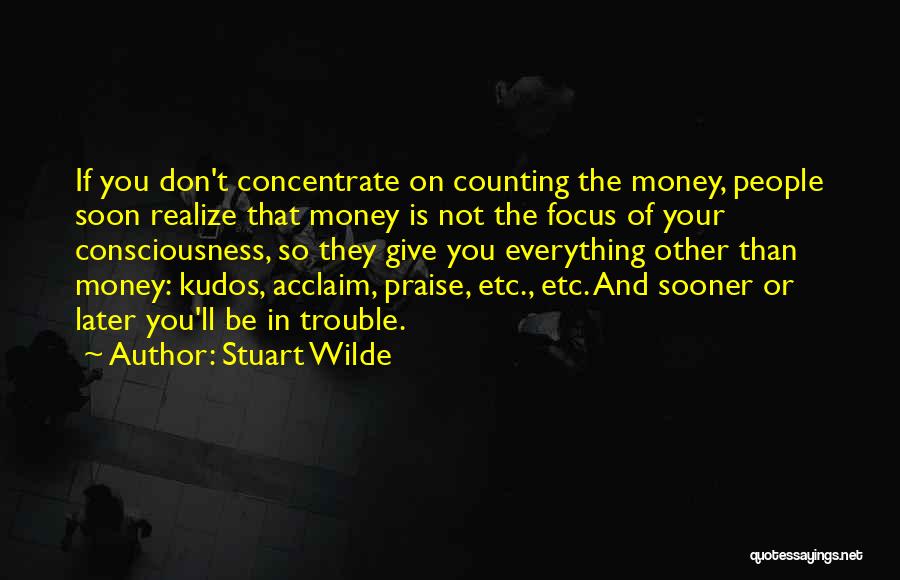 Money Counting Quotes By Stuart Wilde