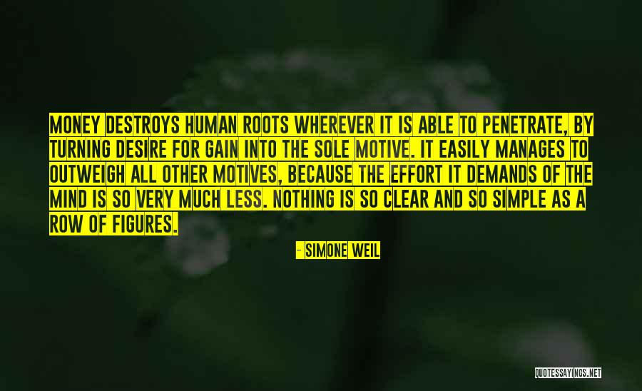 Money Destroys Quotes By Simone Weil