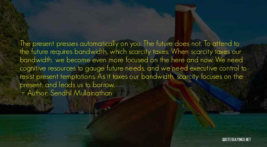 Money Focused Quotes By Sendhil Mullainathan