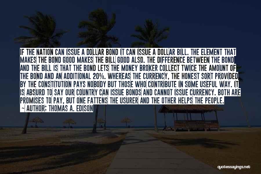 Money Helps Quotes By Thomas A. Edison