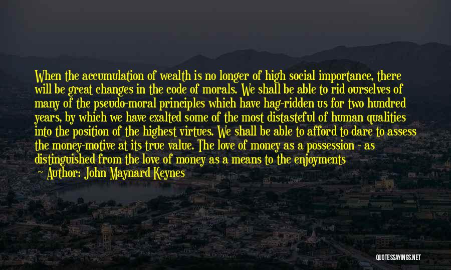 Money Importance Quotes By John Maynard Keynes