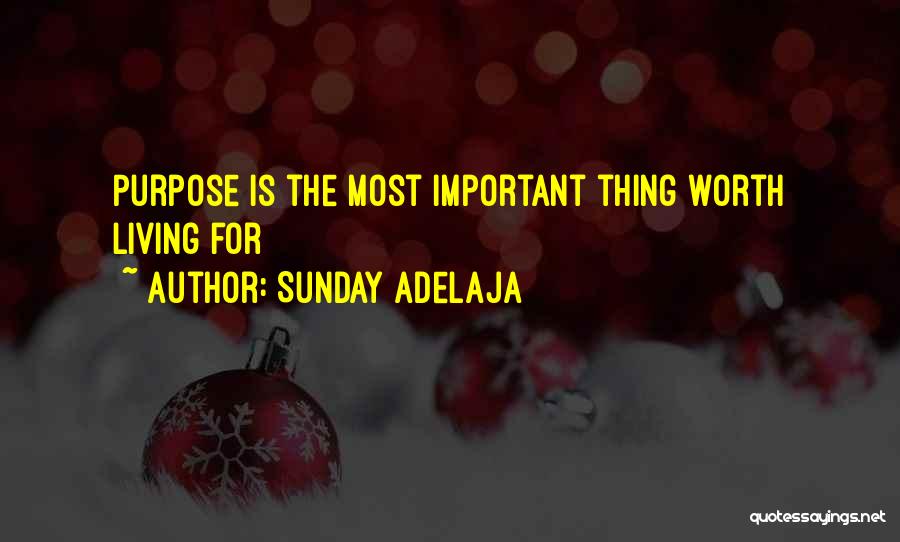 Money Important In Our Life Quotes By Sunday Adelaja