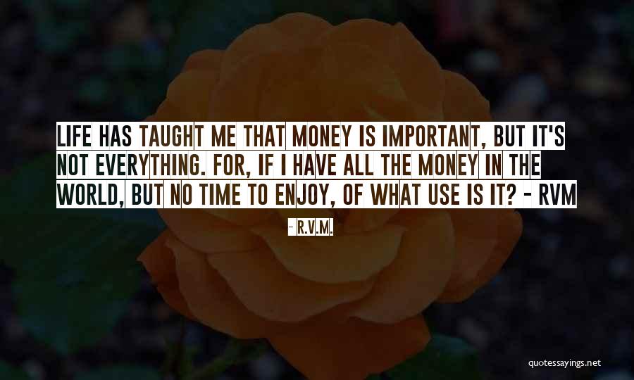 Money Is Everything For Me Quotes By R.v.m.