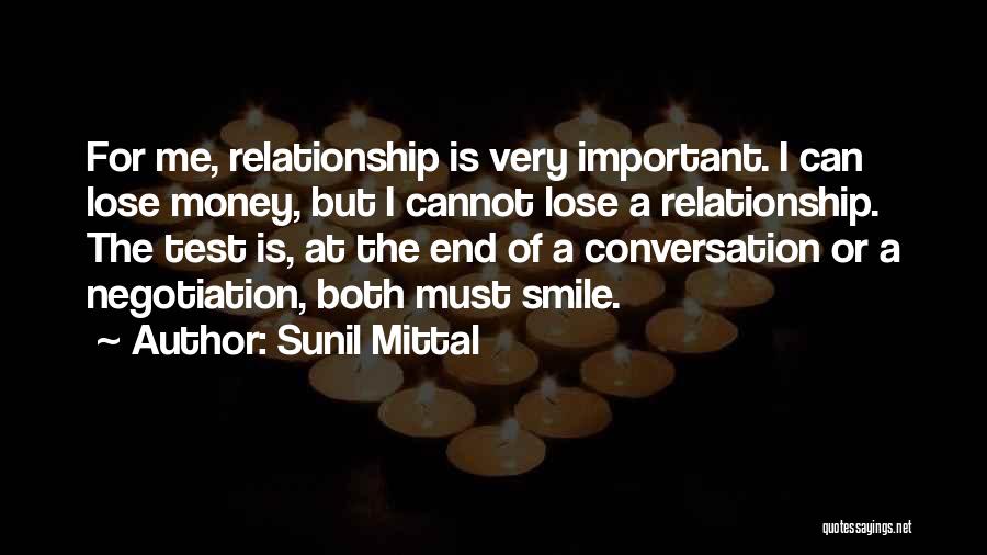 Money Is Not Important Than Relationship Quotes By Sunil Mittal