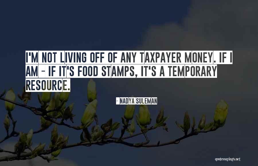 Money Is Temporary Quotes By Nadya Suleman