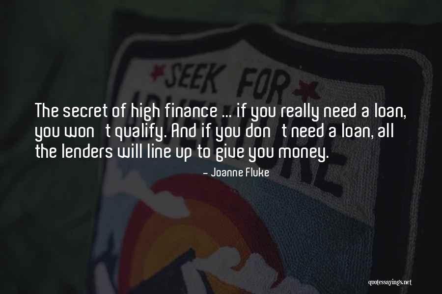 Money Loan Quotes By Joanne Fluke