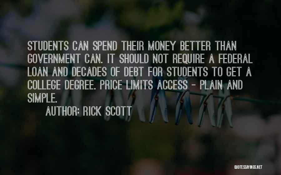 Money Loan Quotes By Rick Scott