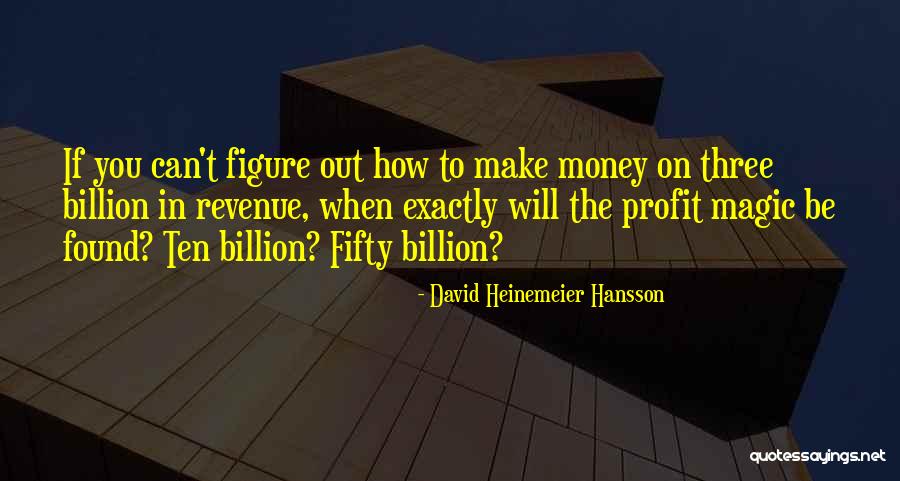 Money Profit Quotes By David Heinemeier Hansson