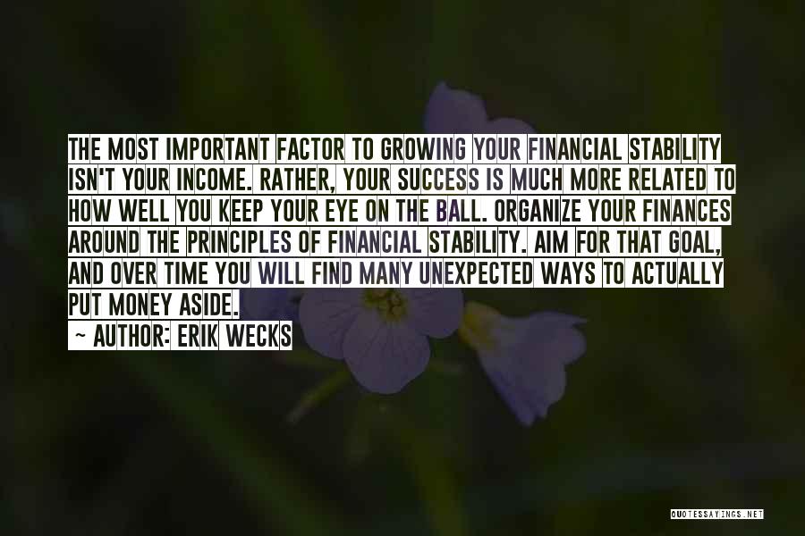 Money Related Quotes By Erik Wecks