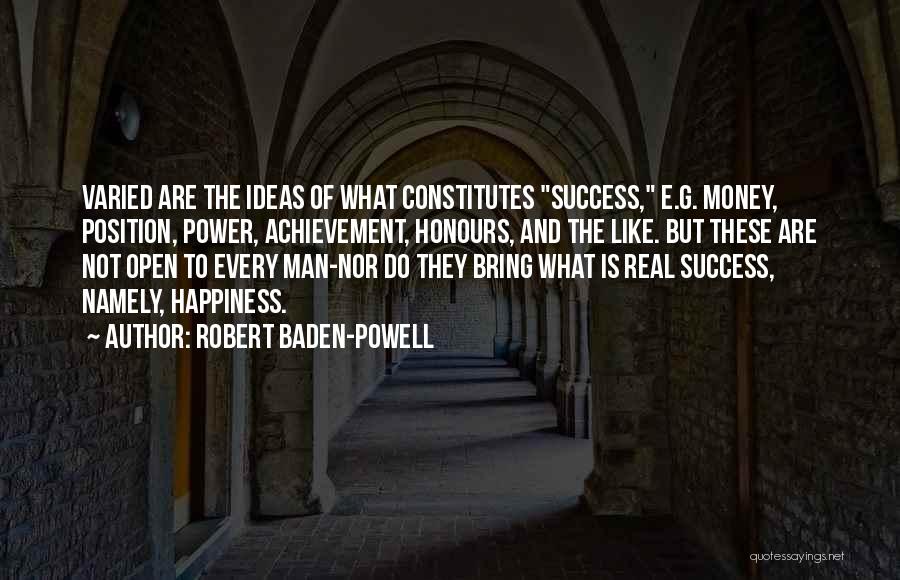 Money Success Happiness Quotes By Robert Baden-Powell