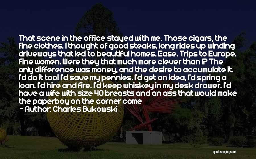 Money The Office Quotes By Charles Bukowski