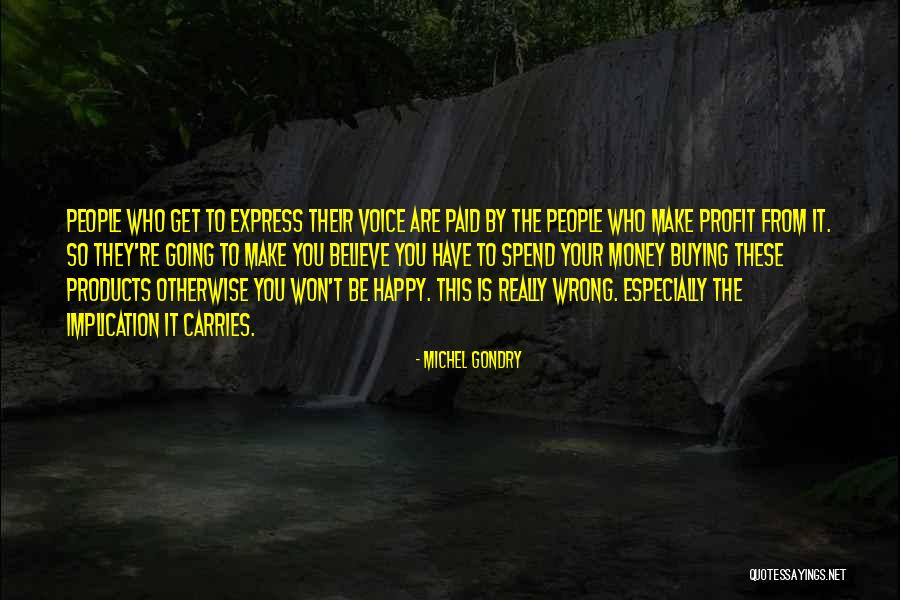 Money Won't Make You Happy Quotes By Michel Gondry