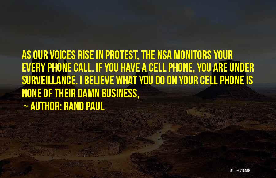 Monitors Quotes By Rand Paul