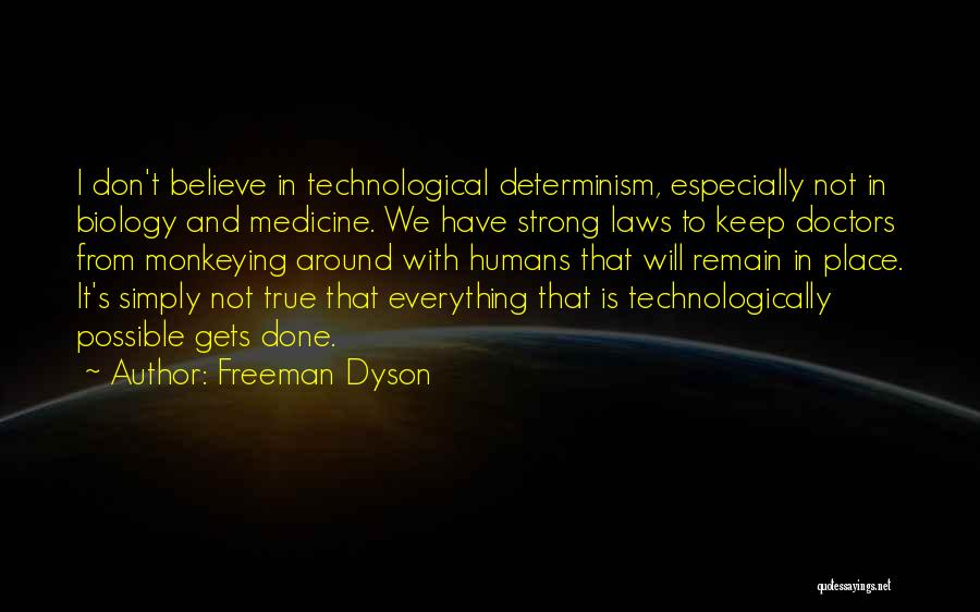 Monkeying Around Quotes By Freeman Dyson