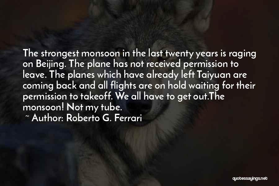 Monsoon Quotes By Roberto G. Ferrari