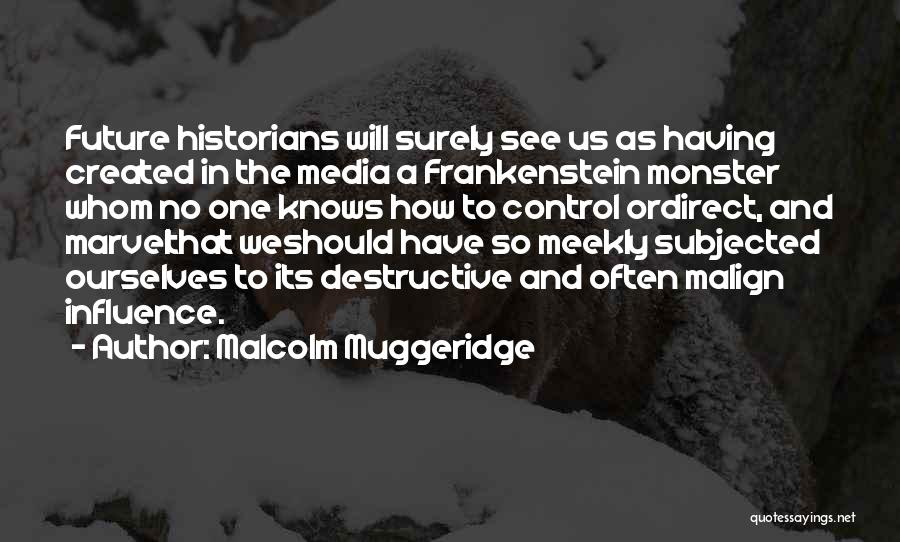 Monsters In Frankenstein Quotes By Malcolm Muggeridge