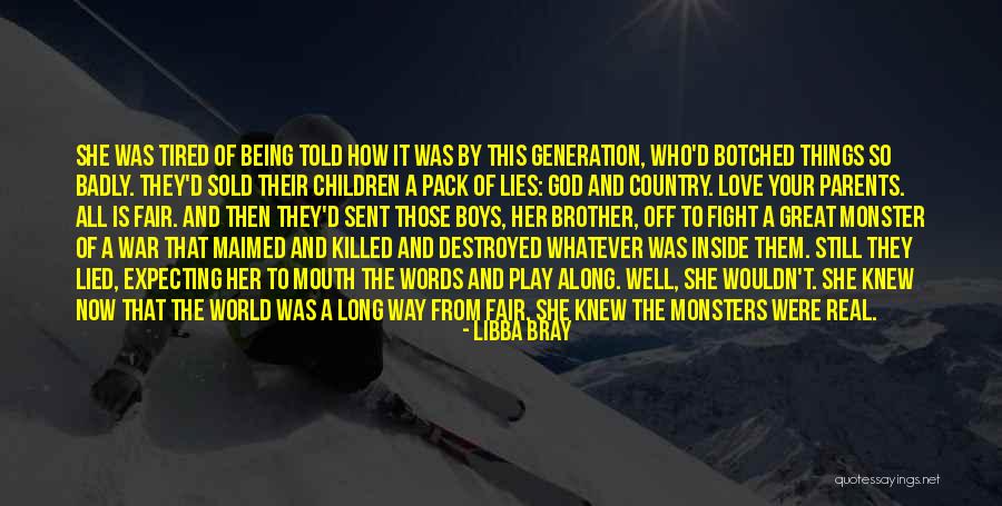 Monsters Quotes By Libba Bray Monsters Quotes By Libba Bray