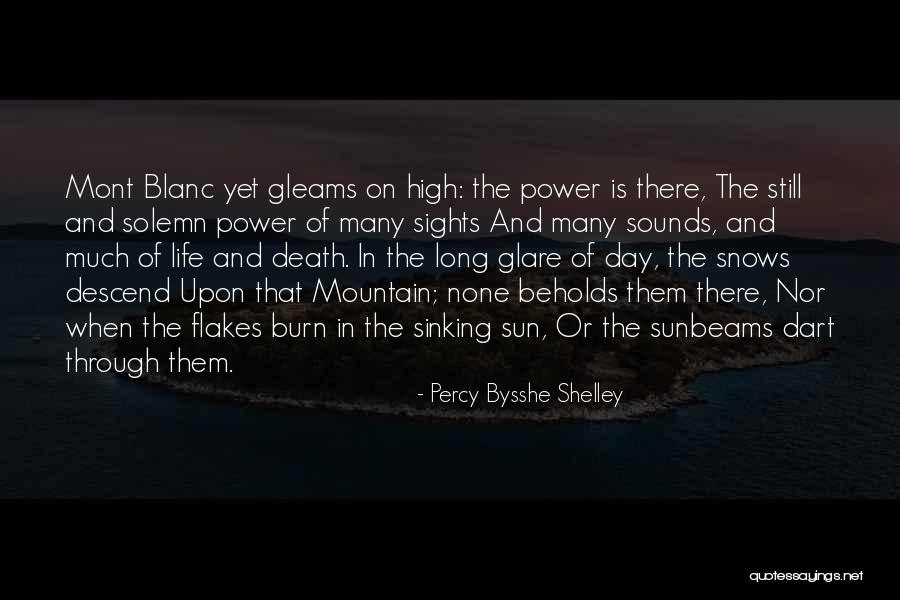 Mont Blanc Quotes By Percy Bysshe Shelley