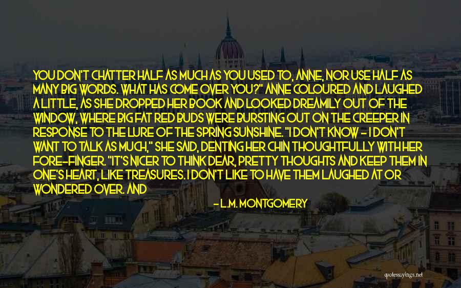 Monteil Tremaine Quotes By L.M. Montgomery Monteil Tremaine Quotes By L.M. Montgomery
