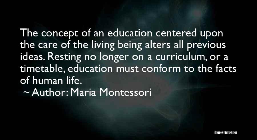 Montessori Curriculum Quotes By Maria Montessori