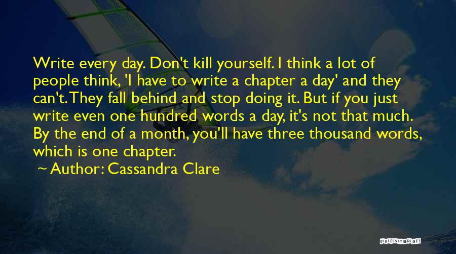 Month End Quotes By Cassandra Clare