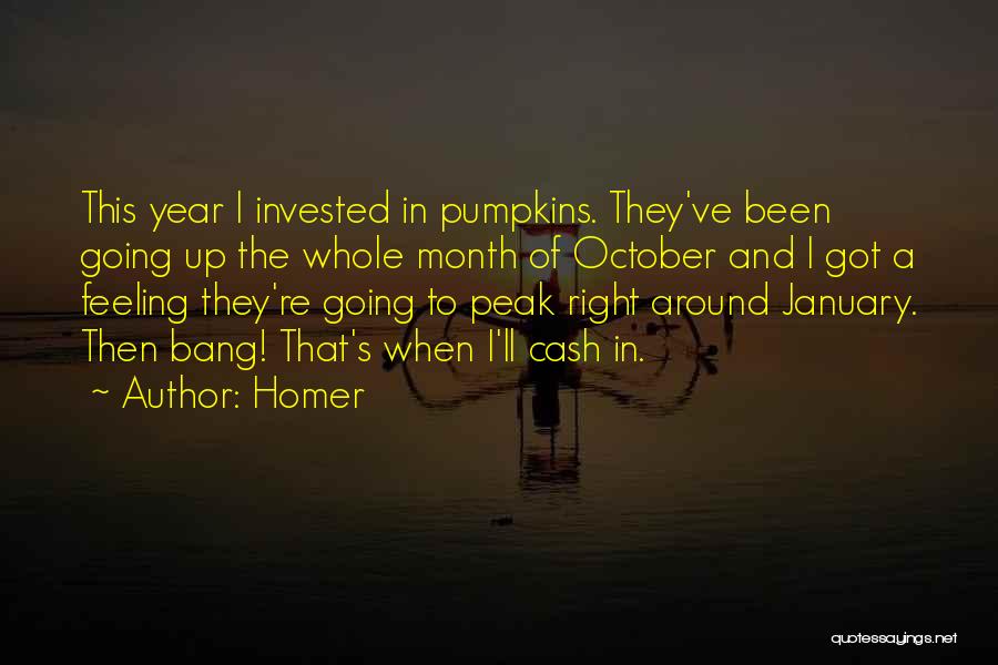 Month Of January Quotes By Homer