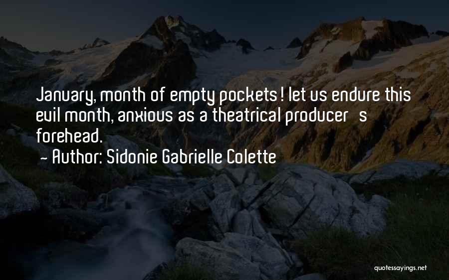 Month Of January Quotes By Sidonie Gabrielle Colette