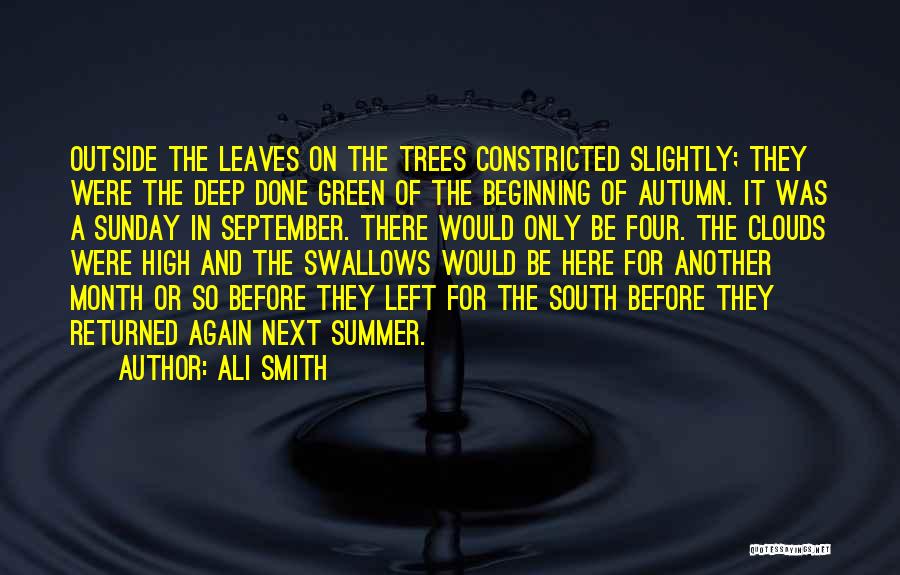 Month Of September Quotes By Ali Smith