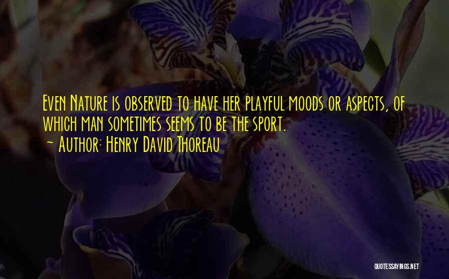 Moods Funny Quotes By Henry David Thoreau