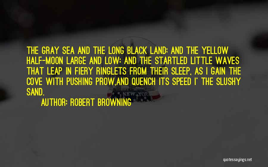 Moon And Sea Quotes By Robert Browning
