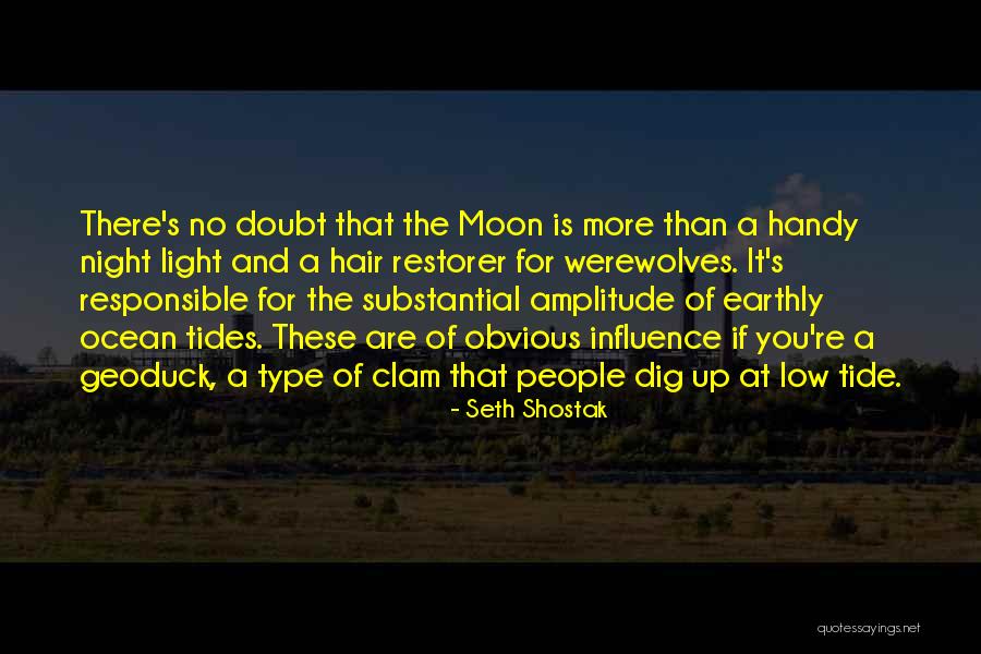 Moon And Tides Quotes By Seth Shostak