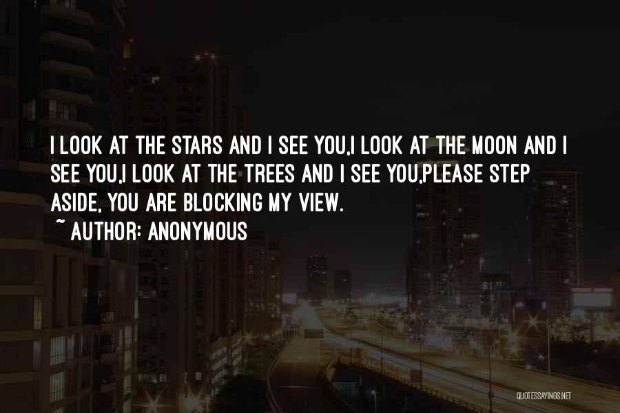 Moon And You Quotes By Anonymous