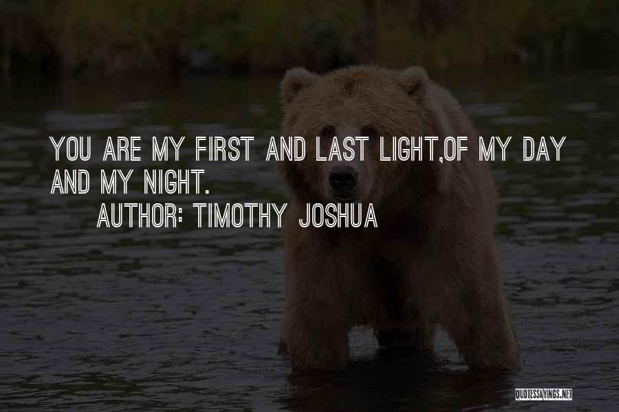 Moon Night Love Quotes By Timothy Joshua