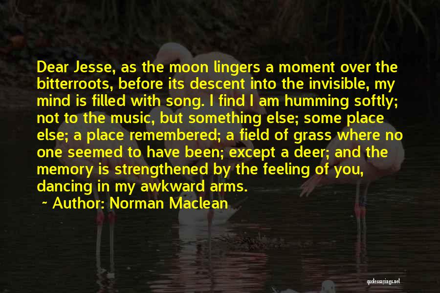 Moon Song Quotes By Norman Maclean