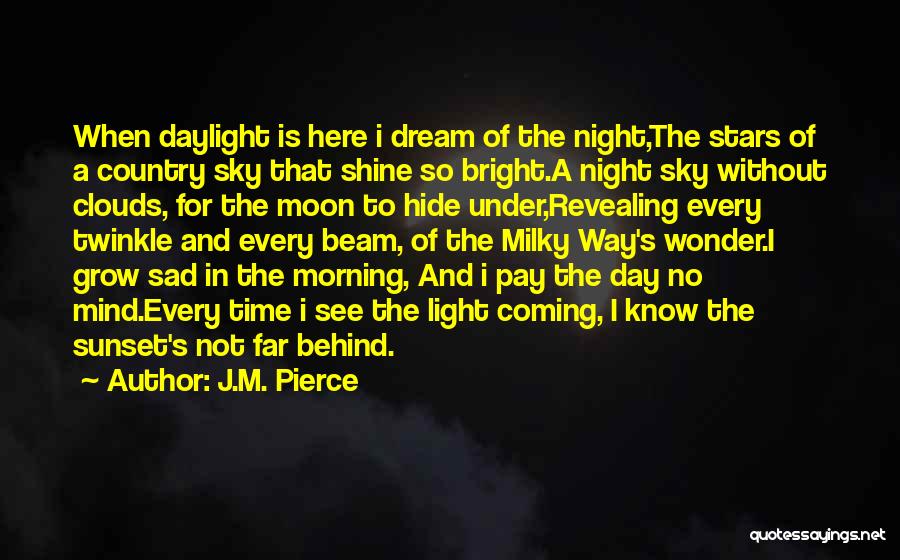 Moon Stars Night Quotes By J.M. Pierce